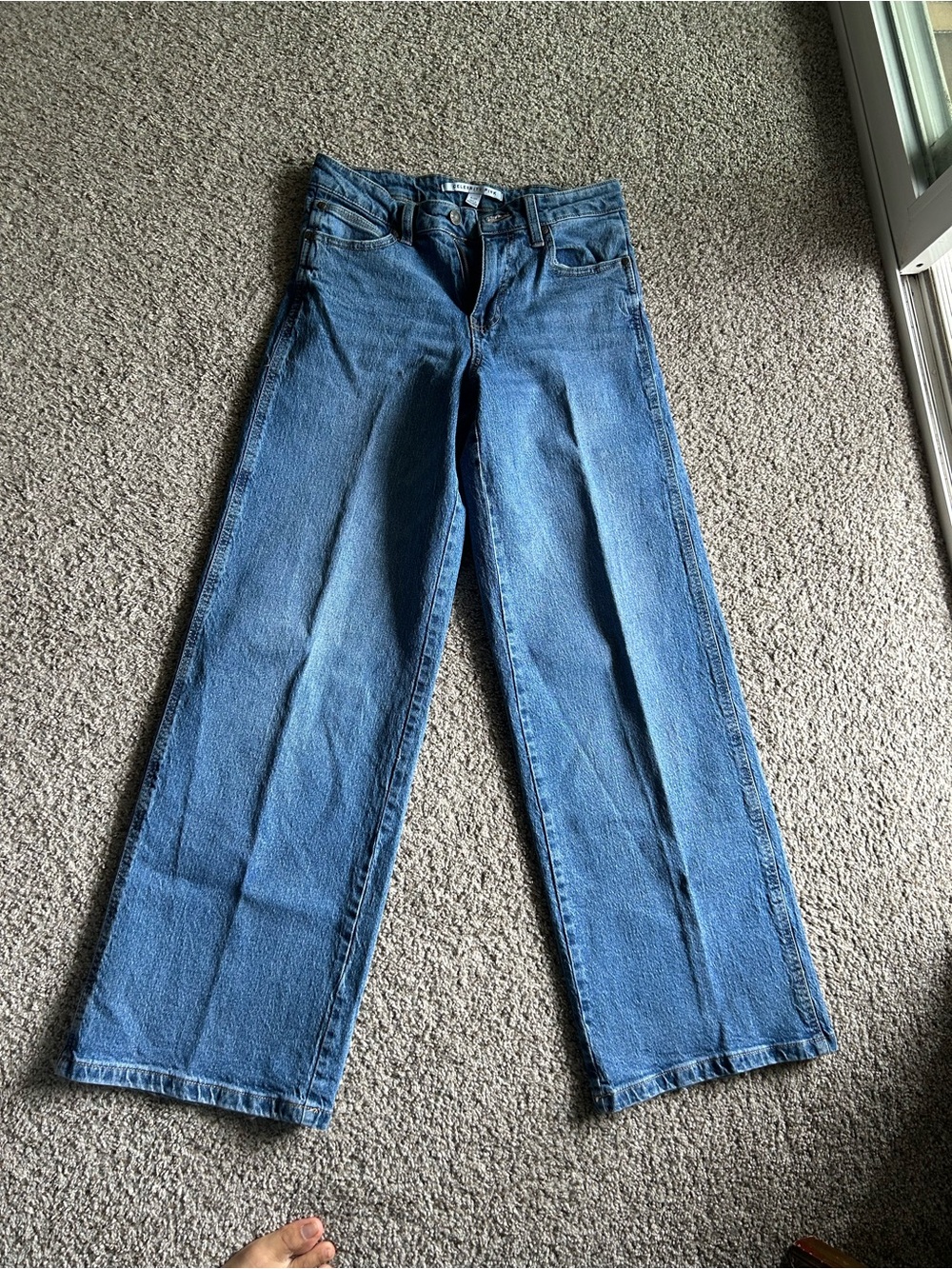 Celebrity Pink Women's Wide Leg Jeans in Light Blue Denim